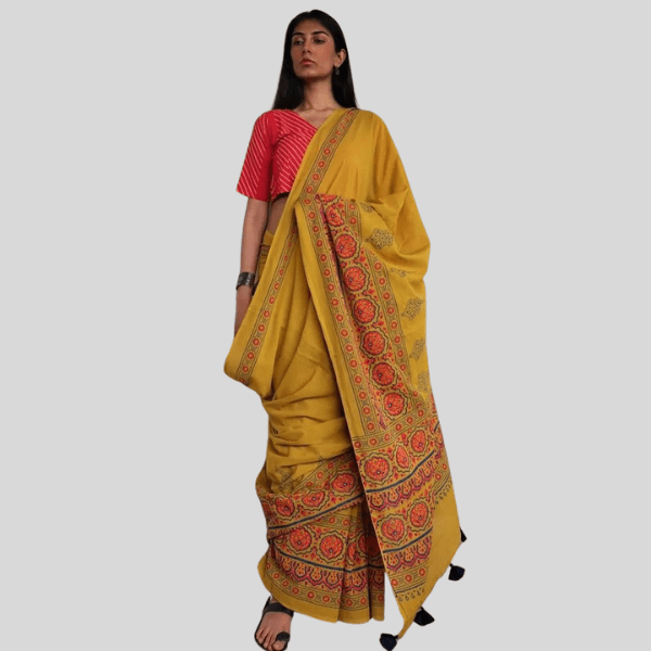 Jodhpuri Style Cotton Saree- Collection - India shopping