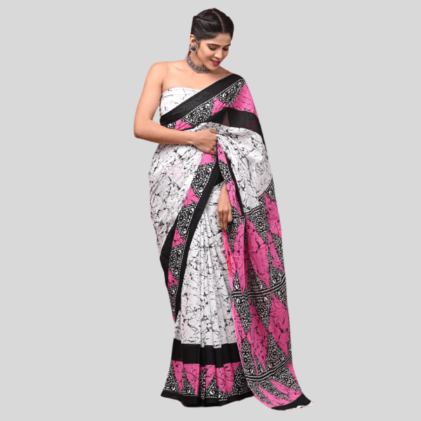 Jodhpuri Style Cotton Saree- Collection - India shopping