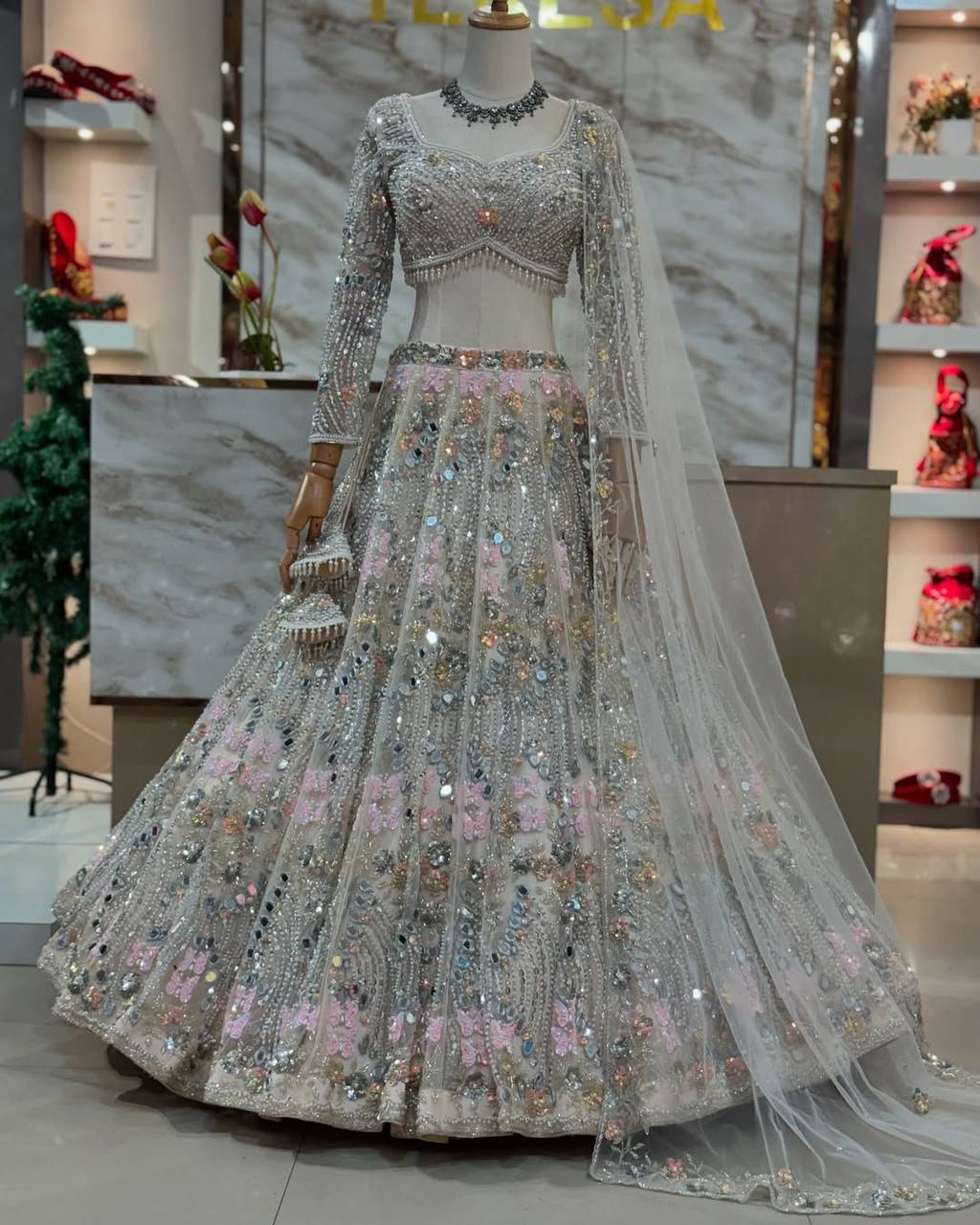Wedding Wear Lehenga Choli With Embroidered Work | Ready To Wear