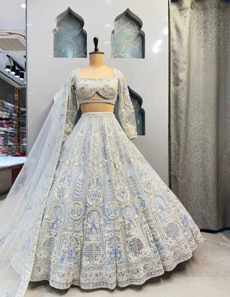 Classical Lehenga Choli With Cancan Canvas Work | Ready To Wear