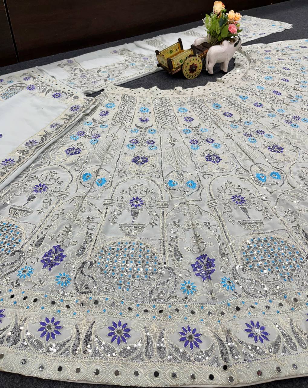 Classical Lehenga Choli With Cancan Canvas Work | Ready To Wear