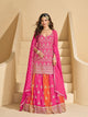 Pink Georgette Suit With Embroidery Work | Ready To Wear