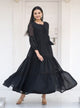 Black Lehenga Suit With Embroidery Work | Ready To Wear